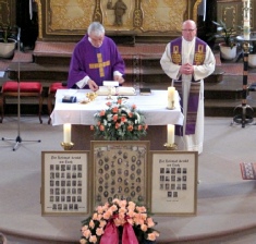 Kirmes Pfarrgemeinde Mörsdorf 2013 mit Pastor Floeck und Pater Pajewski